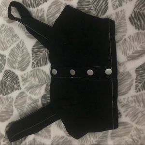 Black crop top
